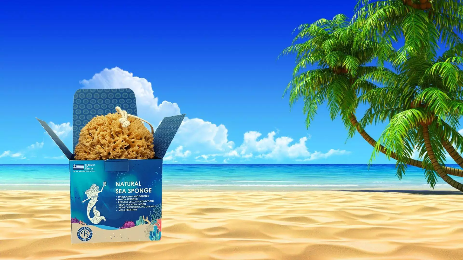 Remove dead skin with a sea sponge...before and after sun