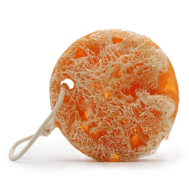 Fruity Scrub Soap on a Rope - Grapefruit - Made from the highest quality fragrance oils and natural luxury Egyptian loofah