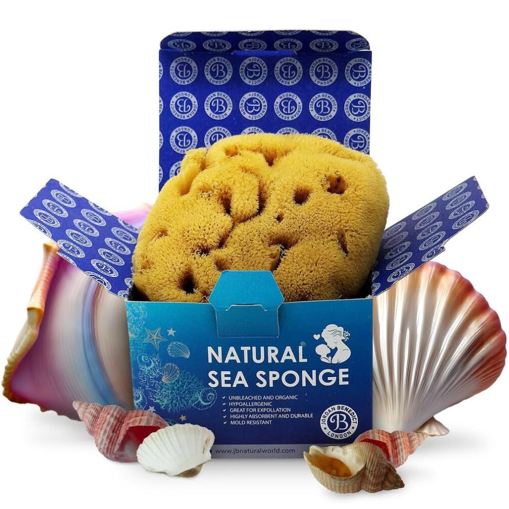 Zimoca - Natural sea sponge for baby bath - For Babies, Infants and new Born
